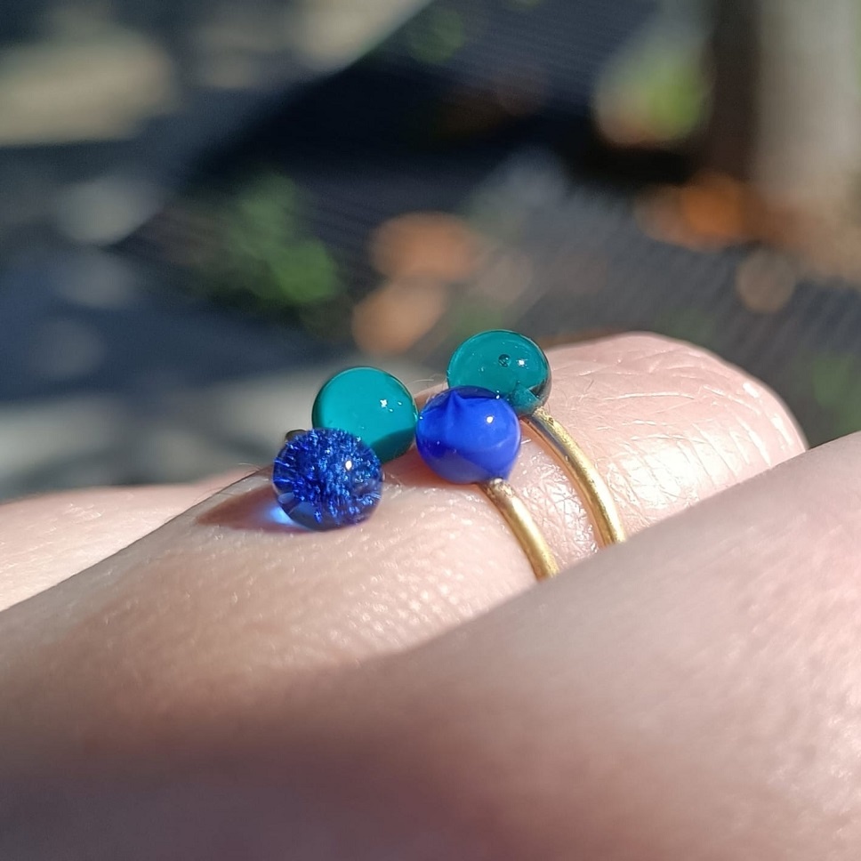 Bague Tapioca double 