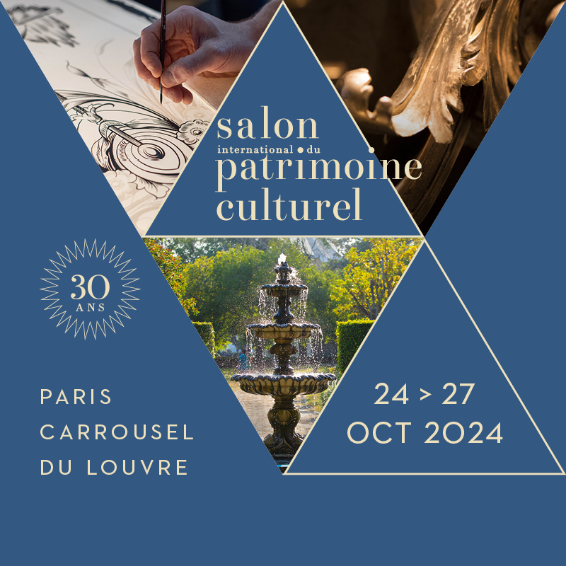Salon international du patrimoine culturel du 24 au 27 octobre à Paris