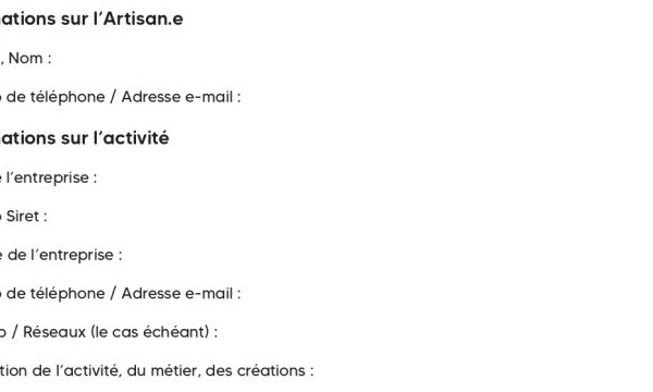 Les Rencontres des Métiers d’Art du 10 au 13 AVRIL 2025