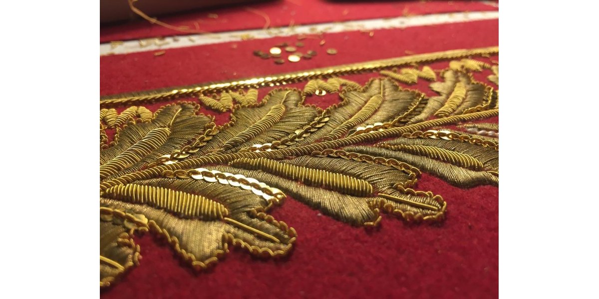 Broderie or 19ème