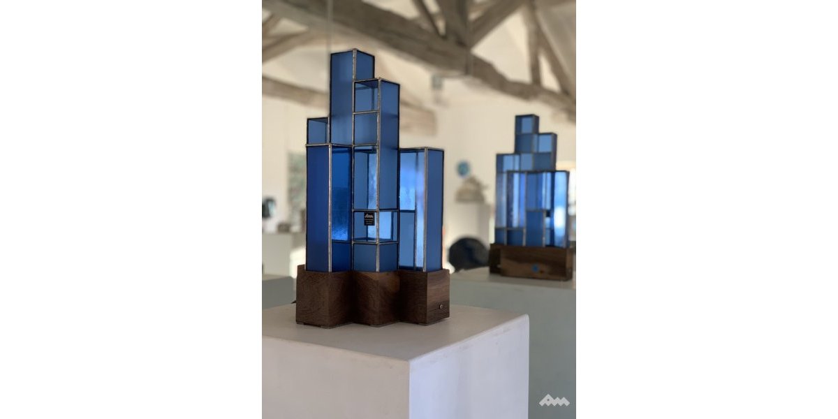 Luminaire Théo (verre, cuivre) - Barbaste