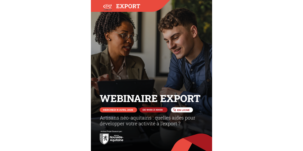 Webinaire 🌍 Quelles aides pour développer votre activité à l’export&nbsp;?