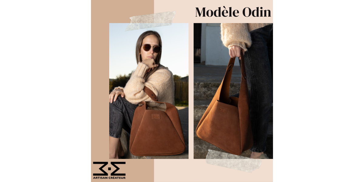 Modèle Odin en cuir suédé coloris écureuil 