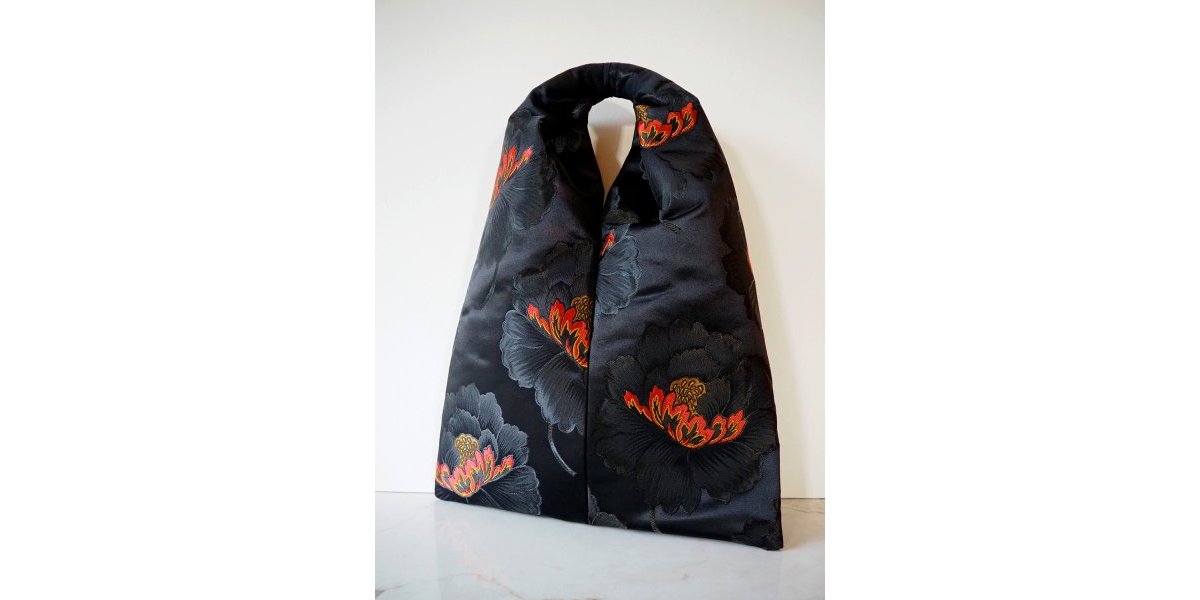 Sac à main en soie de kimono vintage