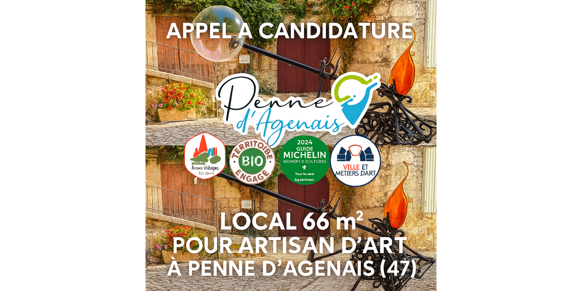  Appel à candidatures local-boutique-atelier