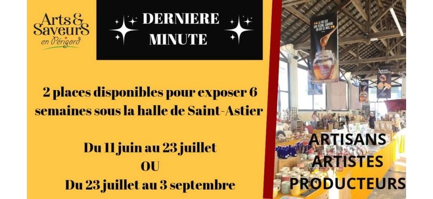 Urgent - Appel à candidatures expo Arts et Saveurs En Périgord