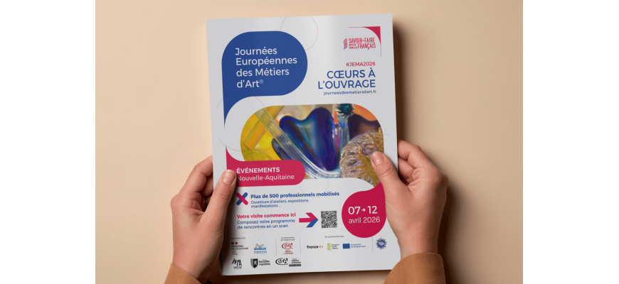 JEMA 2026&nbsp;: Partez à la rencontre des métiers d’art en Nouvelle-Aquitaine&nbsp;! 