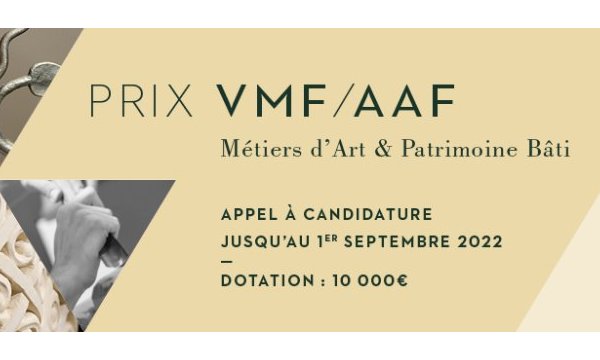 PRIX AAF-VMF « MÉTIERS D’ART ET PATRIMOINE BÂTI »
