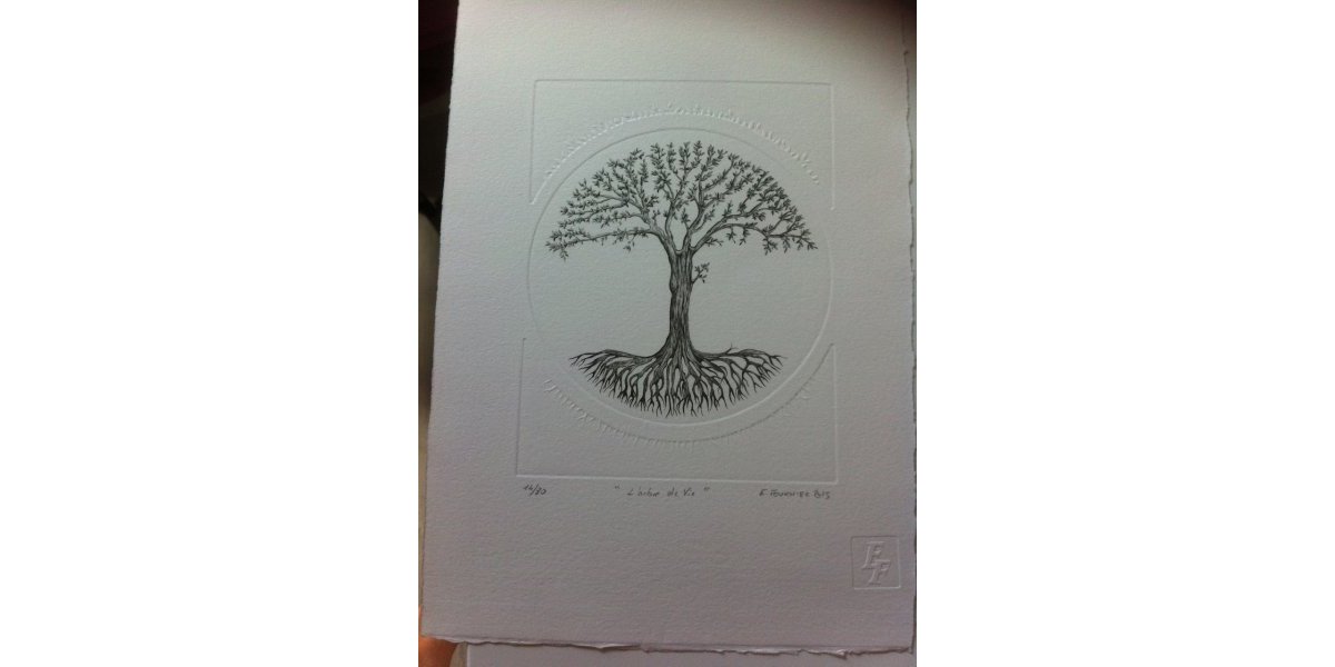 Gravure taille douce au burin , estampe