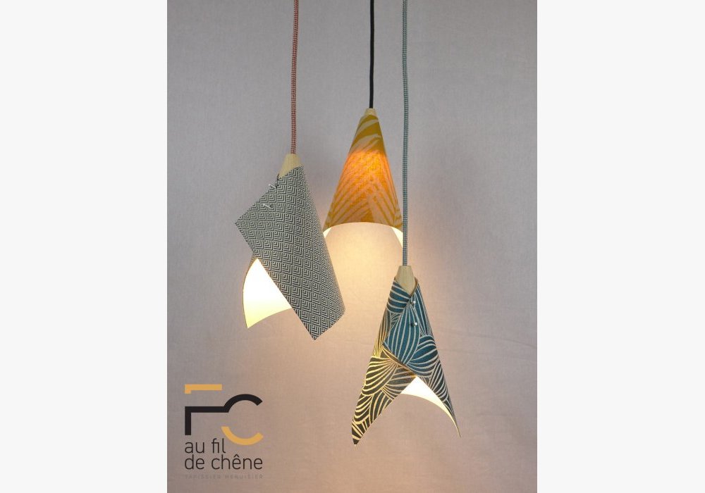 Au fil de chêne lampes Strobile