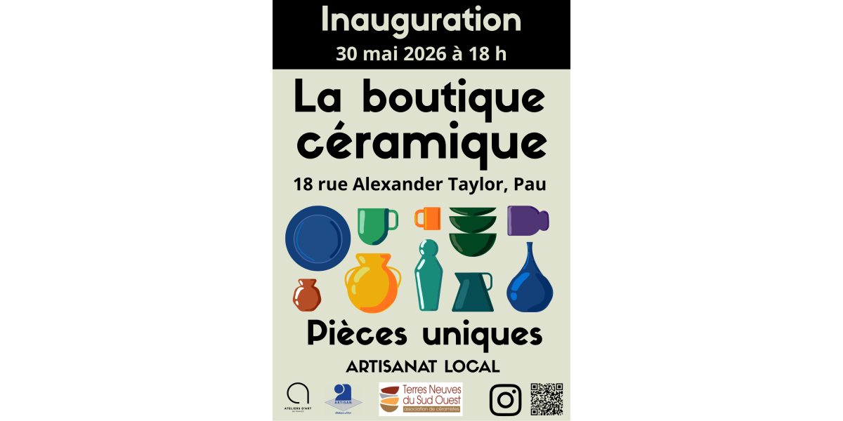 Inauguration Boutique Céramique Terres Neuves du Sud Ouest