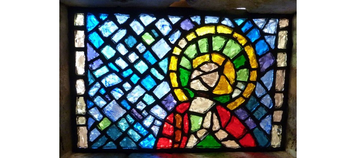 Vitrail en dalles de verre, commande réalisée pour des particuliers