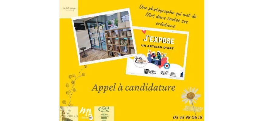  J’expose un artisan d’art en Charente