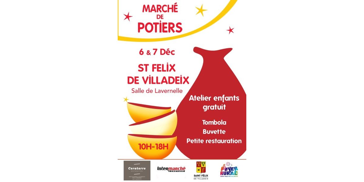 Marché de potiers St Felix de Villadeix