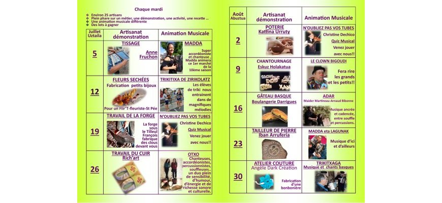 Marché artisans