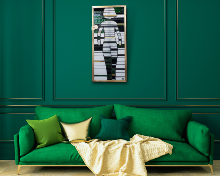 Vénus (tableau mural | verre | laiton)
