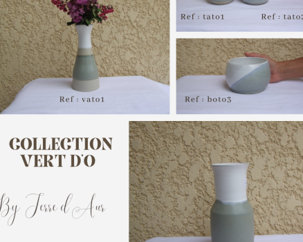 collection vert d’O pots de fleurs et vases