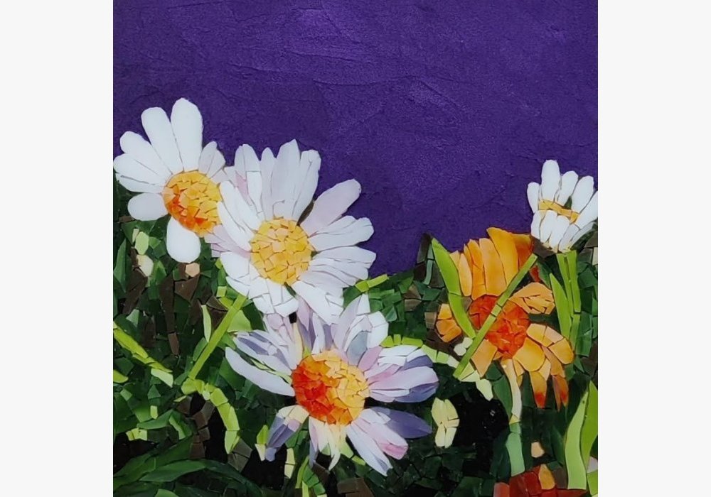 FLeurs - verre à vitrail 