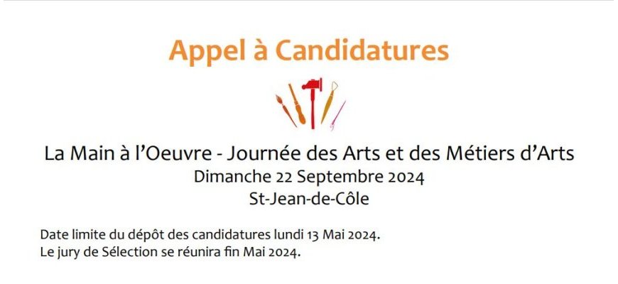 Journée des Arts et Métiers d’Arts