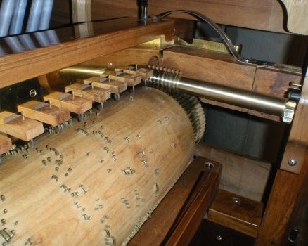 Mecanismes d’un orgue à cylindres