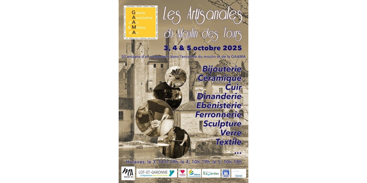 Appel à candidature - Les Artisanales du Moulin des Tours - 