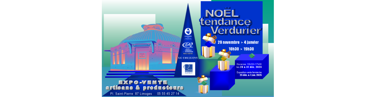 Noël tendance Verdurier : une troisième exposition-vente festive au Pavillon emblématique de la Place Saint-Pierre