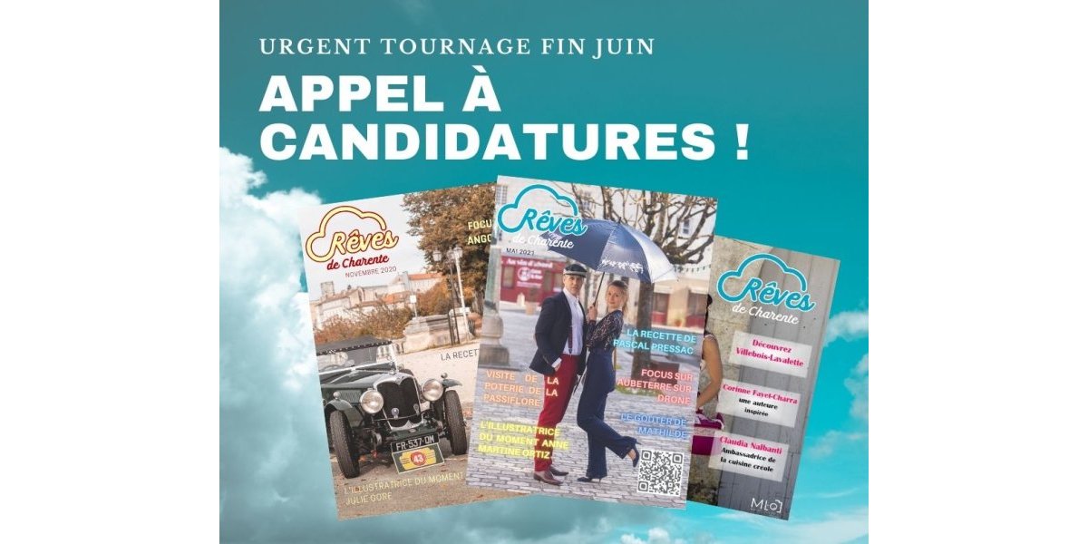 Communiquez dans le magazine Rêves de Charente