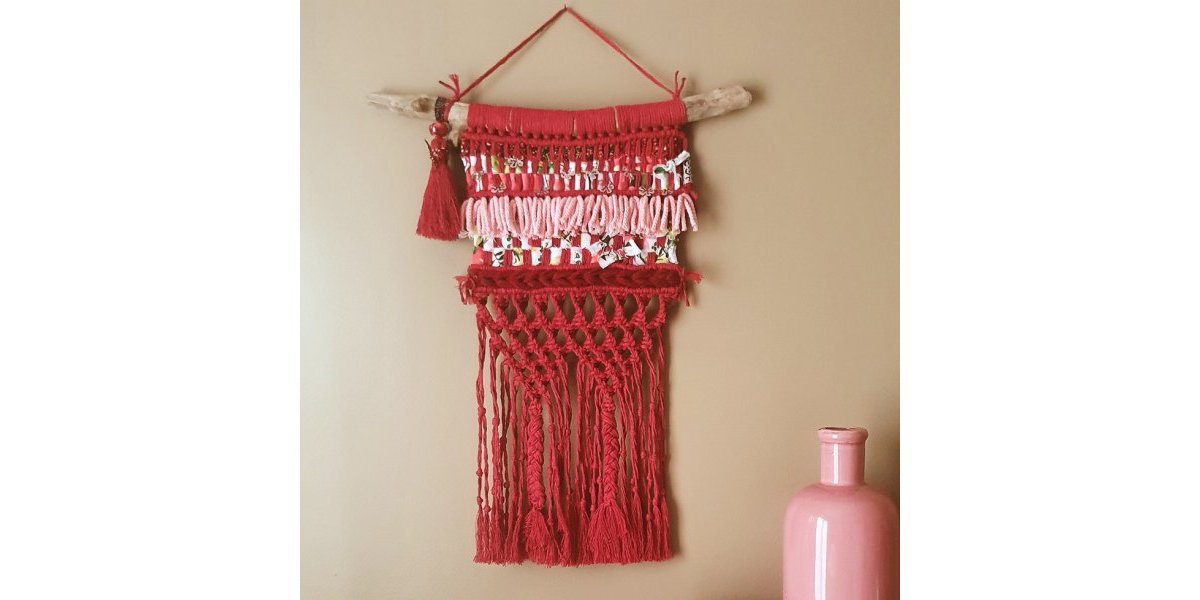 Macramé collection Colorino - rouge