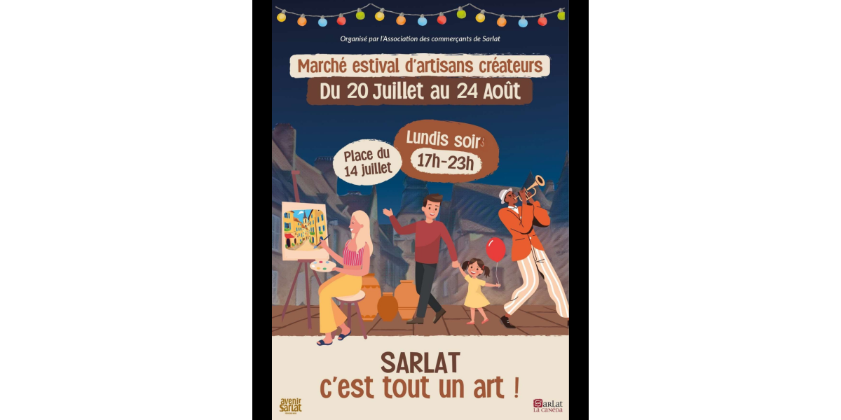Appel à candidature - Marché estival d’artisans créateurs