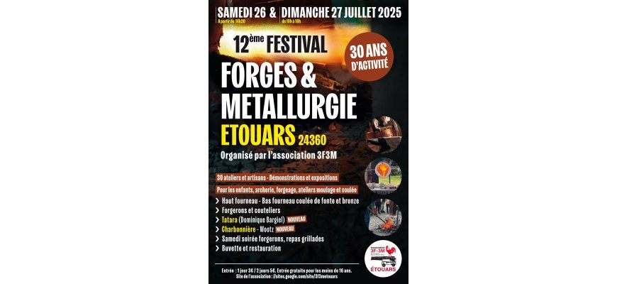 12e Festival Forges et métallurgie à Etouars