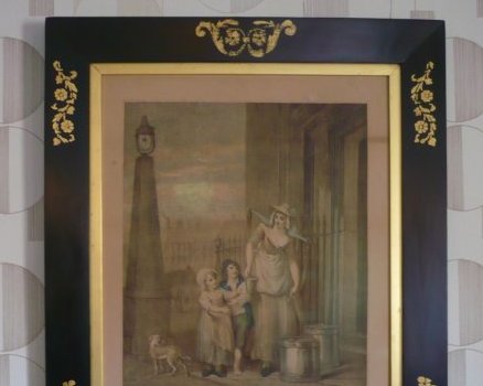 Restauration dorure gravure anglaise 