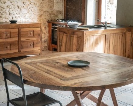 cuisine en noyer massif