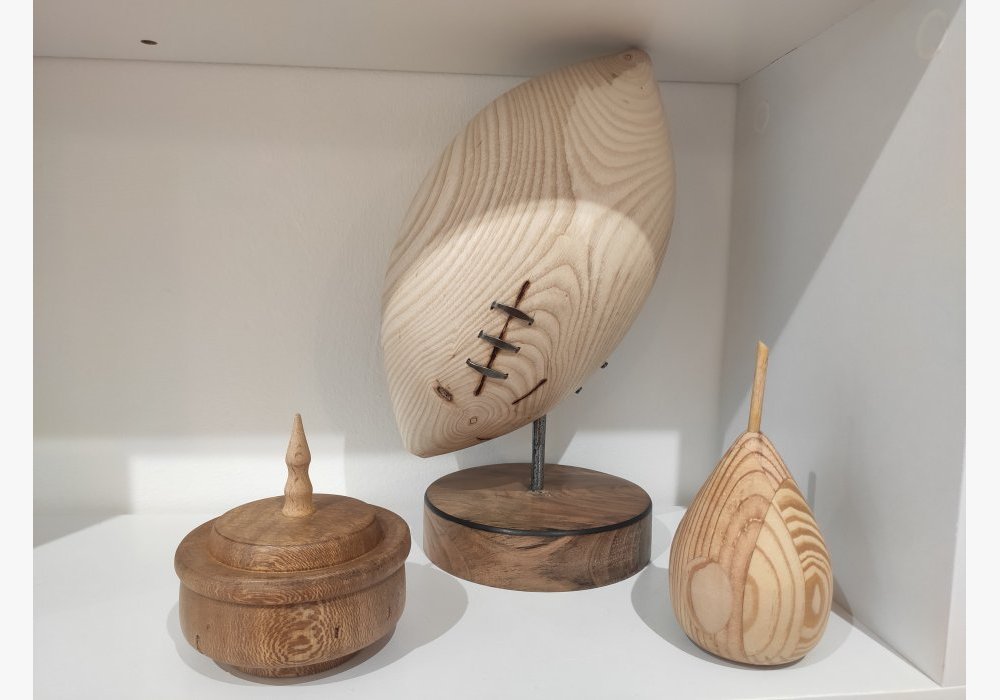 Objets avec plusieurs essences de bois, David Chavaroche