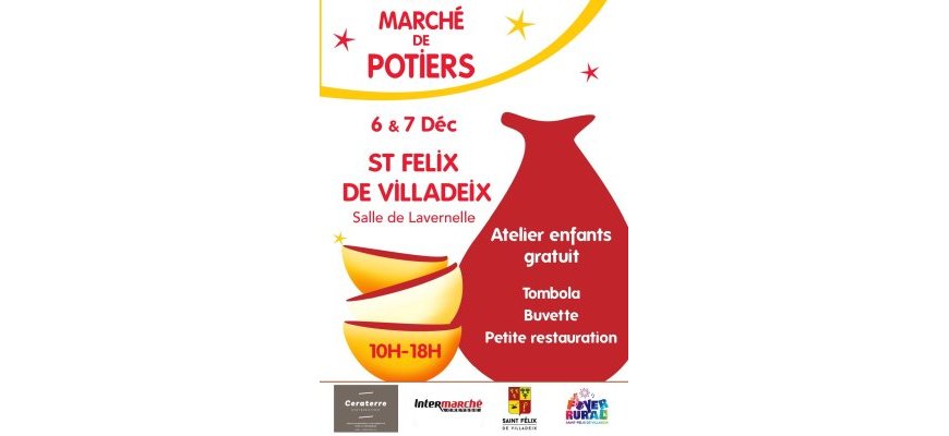 Marché de potiers St Felix de Villadeix