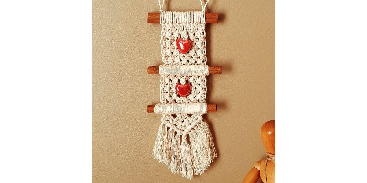 Macramé collection Swati - petit porte bonheur