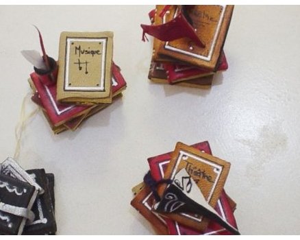 Petits livres en cuir 