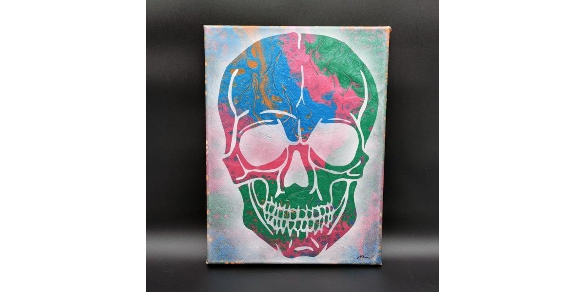 Toile fluid art