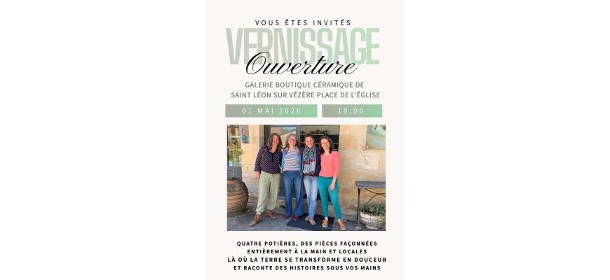Vernissage de la Galerie Boutique Céramique de Saint-Léon-sur-Vézère