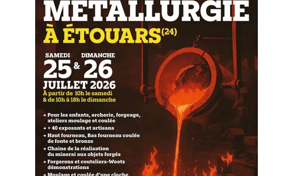 Le Festival Forges & Métallurgie revient à Étouars les 25 et 26 juillet