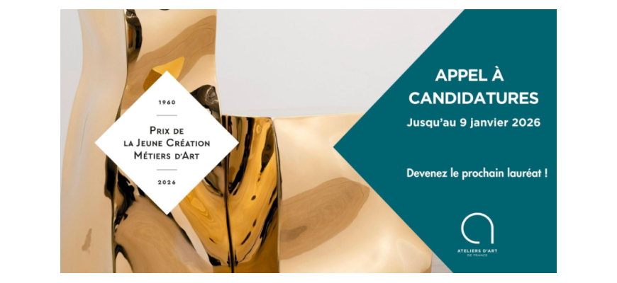 Prix de la Jeune Création Métiers d’Art 2026