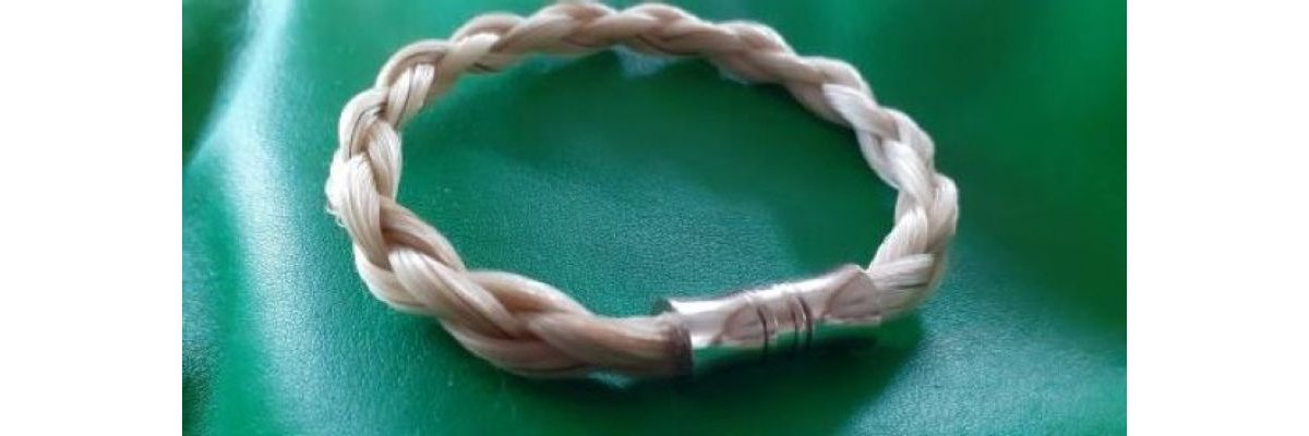 BRACELET CRINS DE CHEVAUX TRESSES