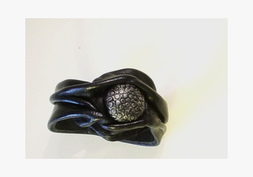 bracelets cuir patinés noir 