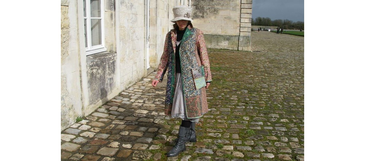 Manteau Kantha reversible