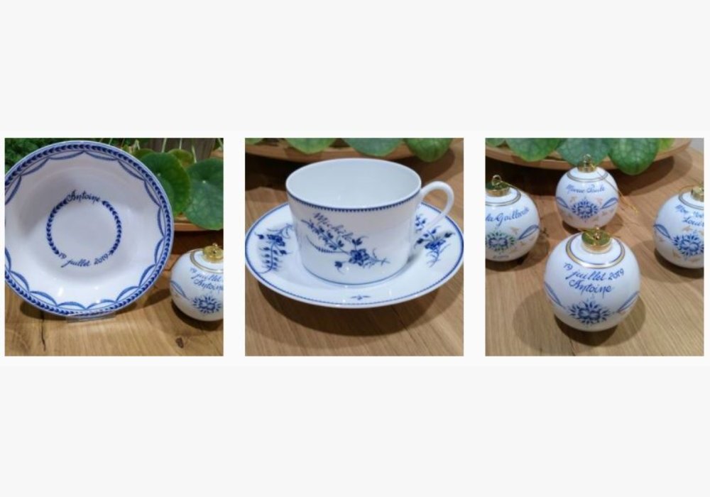 Maurice SEGARD / PORCELAINE LE SACRE BLEU - personnalisation de pièces
