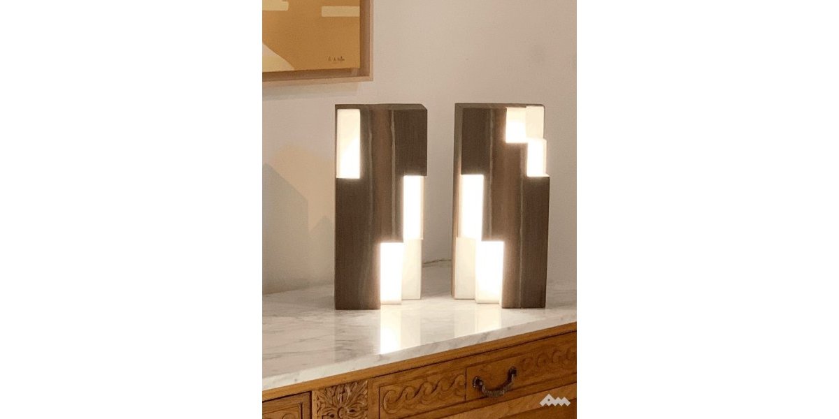 Luminaires Arthur noyer (noyer, résine SLD) - Cap Ferret
