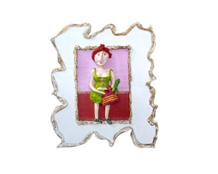Tableau en papier mâché