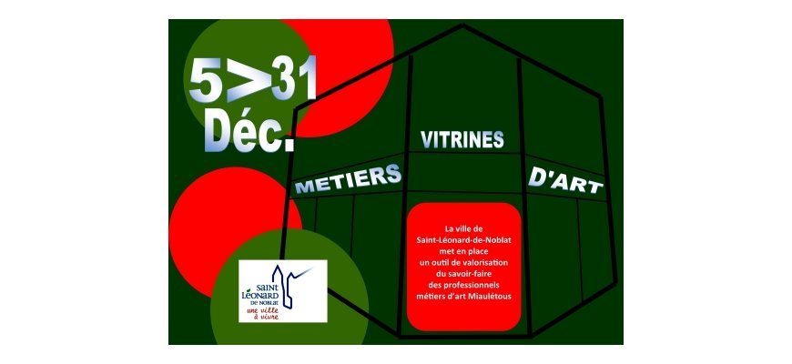 Vitrines métiers d’art