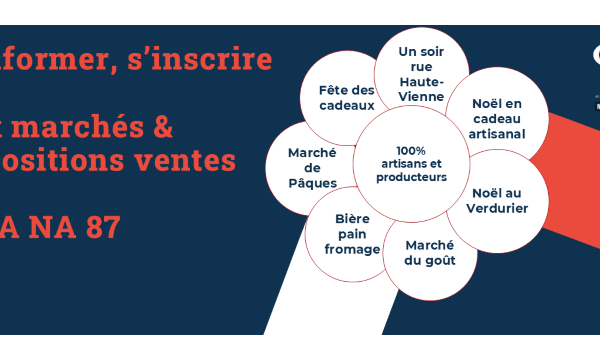Marchés et expositions ventes CMA NA 87 en 2026
