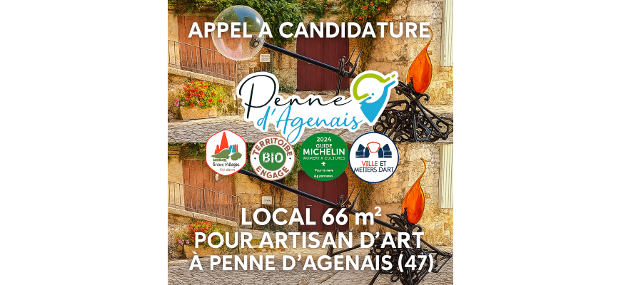  Appel à candidatures local-boutique-atelier