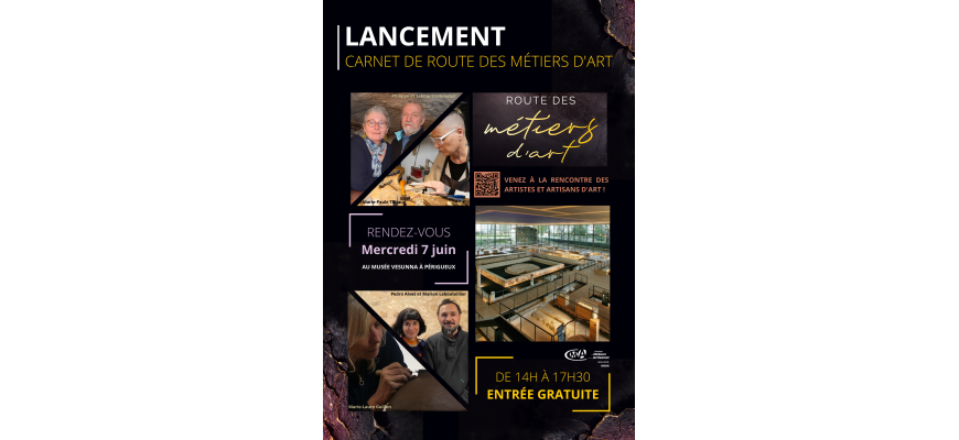 Lancement carnet de route des métiers d’art 